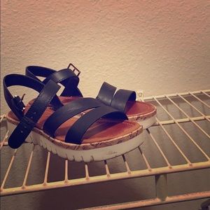 Platform sandals (multicolored)